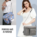 Torbica za bebi kolica crna - Slika 3